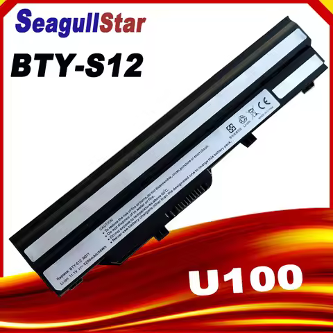 Laptop Battery For MSI BTY-S11 BTY-S12 Wind U100 L1300 L1350 L1350D U100X U100W U135DX U210 U270 U90