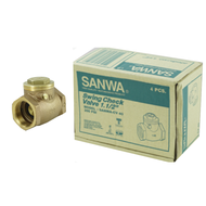 สวิงเช็ควาล์วซันวา SANWA ขนาด 1 1/2 (1นิ้วครึ่ง)  ทองเห