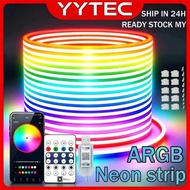 5V ARGB Neon LED Strip Light USB Remote Control IP67 Waterproof 1M/2M/3M/5M/10M Room Decor Lampu