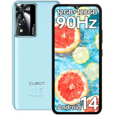 Cubot A10 Android Smartphone , 12GB (4GB+8GB)+128GB ROM, Octa-core, 6.56-Inch 90Hz Screen, 5100mAh, 