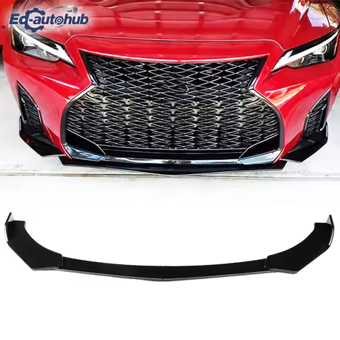 Gloss Black Front Bumper Lip Splitter for Lexus IS350 IS500 F-Sport 2021 2022 - Automotive Accessory
