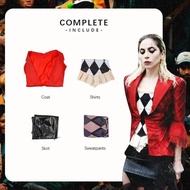 ชุดคอสเพลย์ Lady Jocer Anime Clown Gaga Harley Quinn สำหรับผู้หญิง ชุดฮาราจูกุ งานคอนเสิร์ต งานปาร์ต