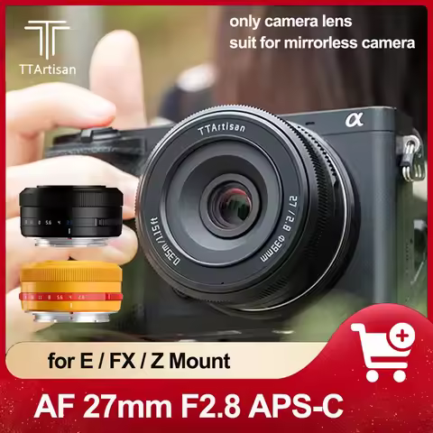 TTArtisan AF 27mm F2.8 APS-C Frame Camera Lens for Studio Photography Campatible with Sony E Nikon Z