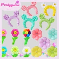 Daisy Flower Foil Balloons Daisy Flower Stick Balloons Daisy Flower Headband Balloons Daisy Flower B