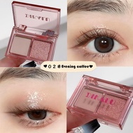 2-color Eyeshadow Palette, Easy Smoky Eye Makeup For Beginners, Cool Tone Pink & Shimmer, U4q8