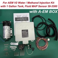 Universal for AEM 30-3300 Electronics V2 Water / Methanol Injection Kit 1 Gallon Tank w/ Fluid MAP S