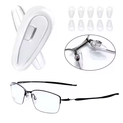 OOWLIT Silicone Rubber Clear Nosepads Replacement for OAKLEY Lizard OX5113 Sunglasses