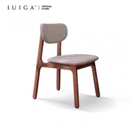 IUIGA Kei Oak Wood Upholstered Dining Chair
