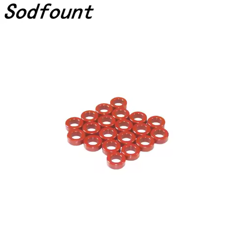 10-100pcs T50 2 Carbonyl Iron Powder Cores T50-2 13*7.5*5 mm 4.9nH/N2 Dust 10μo Ferrite Toroid Red C
