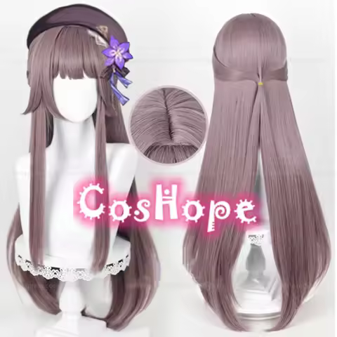 Herta Cosplay Wig 88cm Long Straight Wig Grey Purple Wig Cosplay Anime Cosplay Wig Heat Resistant Sy