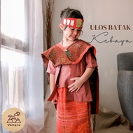KEBAYA ULOS CHILDREN VAMERU TRADITIONAL BATAK CLOTHING COMPLETE SET [ART. L3F7]