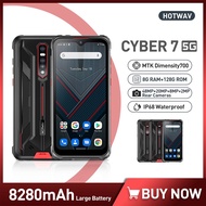 HOTWAV CYBER 7 5G Rugged Phone IP68 Waterproof Android 11 Mobile Phone MT6833 8G+128G Cellphone 48MP Camera Smartphone 8280mAh