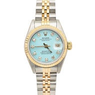 Rolex Women's Watch Diary Type 69173 Rear Diamond Tiffany Blue Automatic Mechanical Watch Ladies Rolex