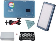 Falcon Eyes F7 12W RGB Led Light,with Honeycomb Grid and Softbox,CRI 97,2500K-9000K Adjustable with 