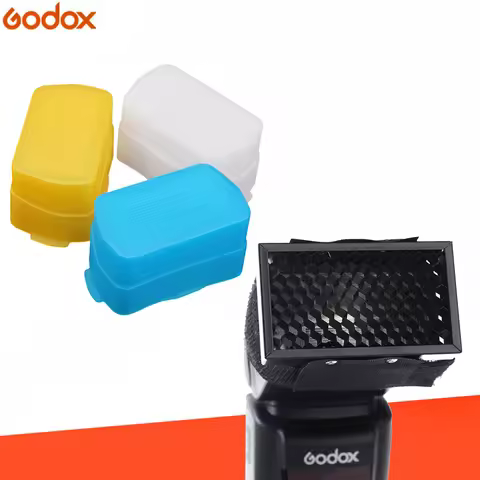 Godox Flash honeycomb hood Flash Diffuser + 3 Colours Blue Yellow White kit Flash Diffuser for Godox