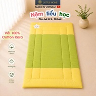 Lotus Homes mattress topper for elementary school children 6-10 years old, thick, absorbent cotton f