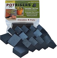 POTRISERS PR-16 Invisible Pot Feet Small I inch Size Elevate up to 4 Flower Plant Planters or Statue