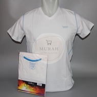 KATUN DURBAN WHITE SPORT T-SHIRT V-NECK QUALITY COTTON DU TV 140W