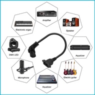UTAKEE C13 to C14 Panel Mount Power Cord 90 Degree IEC 320 C13 Female to C14 Male Power Extension Co