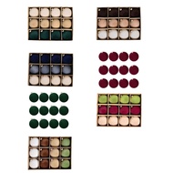 [mfnpqcn] 12 Pcs Flocked Christmas Baubles Decorative Baubles Christmas Decoration Shatterproof Hang