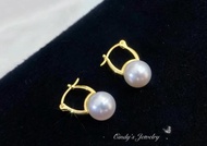 日本海水akoya珍珠耳環18k金