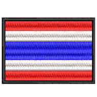 อาร์มปัก ธงชาติไทย THAILAND Arm patch วัสดุตกแต่งผ้า ปักแน่น เน้นคุณภาพ คุ้มราคา