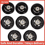 8 Pack Inline Skate Wheels, Indoor/Outdoor Roller Skate Wheels, Replacement Wheels with Bearing 64mm
