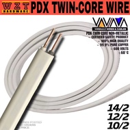 ORIGINAL WIREMAX PER 1 METER PDX TWIN CORE NON-METALLIC WIRE 10/2 - 12/2 - 14/2 PURE COPPER 99.99%