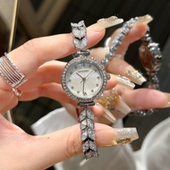 Mermaid Maishi Round Diamond Watch Female Steel Band Watch Waterproof Sweatproof Quartz Watch#G11.28