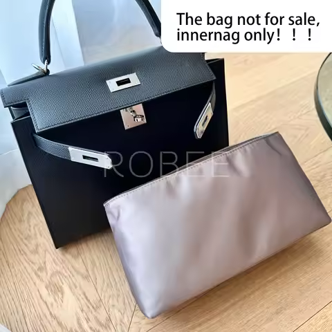 ROBEE For H Mini Kelly II Organizer Insert mini Waterproof Design Satin fabric Premium Fits handbag 