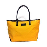 藏紅花黃帆布托特包