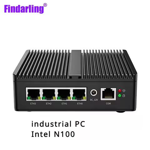 Industrial Mini PC Intel N100/N150 Soft Router 4xIntel i226V 2.5G LAN DDR5 NVME SSD pfSense Firewall