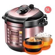 HY/D💎Midea/Midea Electric Pressure Cooker Home Intelligence5LDouble-Liner Multi-Function Pressure Cooker Rice Cooker Aut