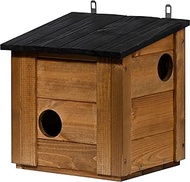 dobar® Squirrel Feeder with 3 Entrances - Squirrel Feeder with Removable Roof - Squirrel Nesting Box