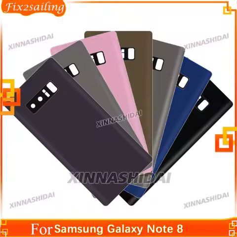High Quality Screen For Samsung Galaxy Note 8 Rear Door Housing Back Battery Cover For Note 8 Replac