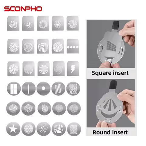 SOONPHO Conical Snoots Graphic Cards For OT1 OT1PRO Projection Film DIY Shape Insert Photography Bac