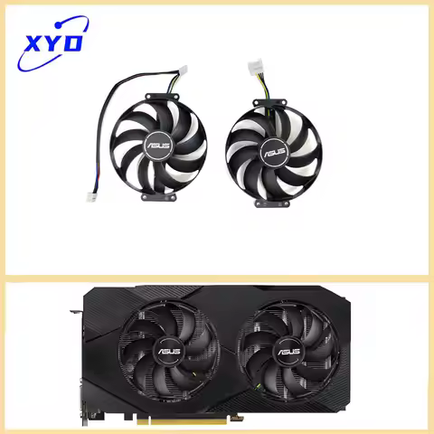 NEW 6PIN FDC10H12S9-C T129215SU GTX1660 RTX 2060 Super Fan for ASUS GTX 1660 1660Ti Dual EVO RTX2070