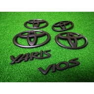 Toyota vios yaris emblem logo matte black