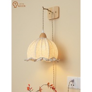 Lampu Dinding Tanpa Pendawaian Plug-in Lampu Dinding Retro Bilik Tidur Retro Jepun Lampu Dinding Lam