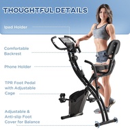 Exercise Bike Foldable Dynamic Bicycle Indoor Fitness Mute Magnetic Control Pedal Home Fitness Equipment Self-Control