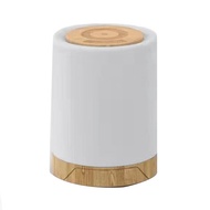 (BIGY) LED Bedside Lamp Touch Dimmable with 7 Colours and 4 Modes Wood Grain Night Light USB Recharg