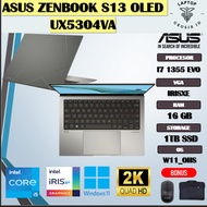 ASUS ZENBOOK S13 OLED UX5304VA I7 1355 EVO 16GB 1TB 13.3 2.8K