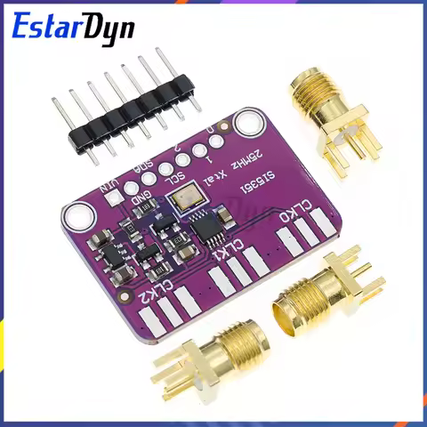 DC 3V-5V CJMCU-5351 Si5351A Si5351 I2C Clock Generator Breakout Board Signal Generator Clock 8KHz-16