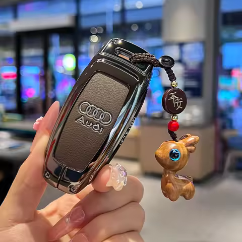 Zinc alloy car remote key shell cover, suitable for Audi Q8 RSQ8 A6 C8 S6 RS6 A7 S7 RS7 A8Y A8 D5 4N
