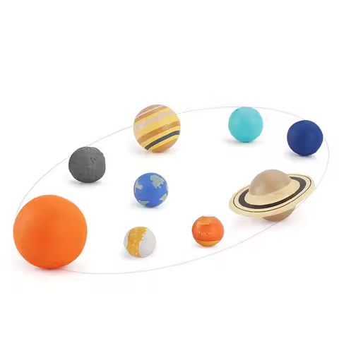 9pcs/Set Simulation The Solar Planet System Universe System Cosmic Model Figures Teaching Materials 