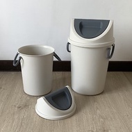 多件優惠-L號質感霧面雙耳垃圾桶 旋轉蓋 垃圾筒 回收桶 台灣製