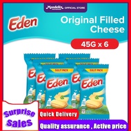 Eden Original Sulit Pack - Filled Cheese 45g with Milk Vitamins A   B2 and Calcium (Set of 6)