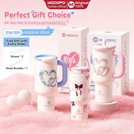 [Valentine's Day Gift] MODOFO Aesthetic Tumbler Tahan Sejuk Straw 1L/1.2L Botol Air Tahan Sejuk Door