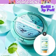 BRINGGREEN Tea Tree Cica Mint Sun Cushion +baskin robbins (refill+3p Puff)