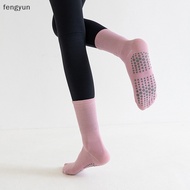 FY  Women Anti-Slip Sock Trampoline Yoga Sock Cotton Breathable Pilates Socks Elasticity Sport Outside Sport Socks n